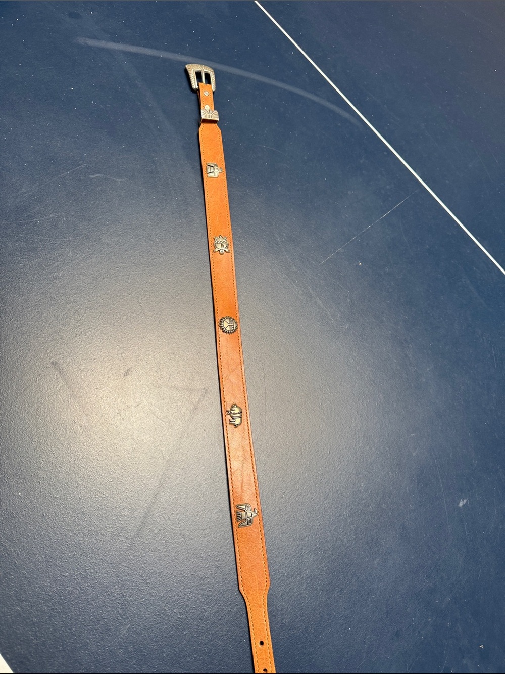 Vintage leather belt S